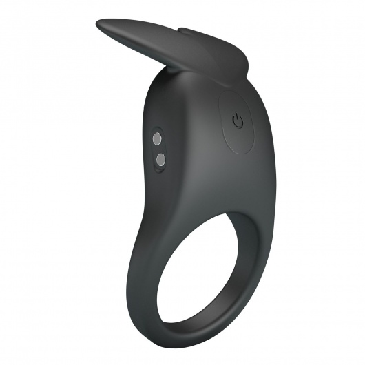 Черное перезаряжаемое виброкольцо Carlton - Baile - в Томске купить с доставкой