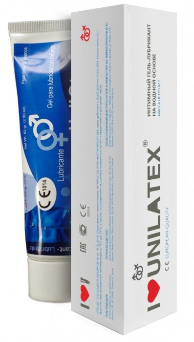 Лубрикант на водной основе Unilatex Gel - 80 мл. - Unilatex - купить с доставкой в Томске