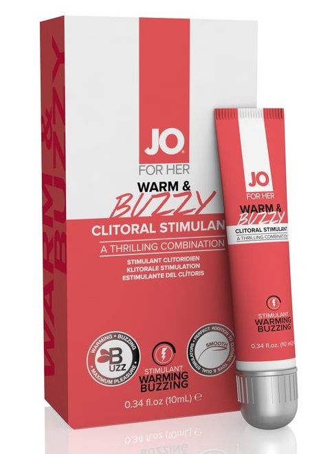 Клиторальный крем JO WARM   BUZZY CLITORAL GEL - 10 мл. - System JO - купить с доставкой в Томске