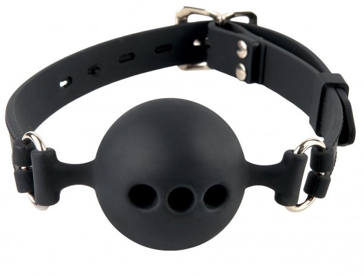 Силиконовый кляп-шар с отверстиями для дыхания Silicone Breathable Ball Gag Small - Pipedream - купить с доставкой в Томске