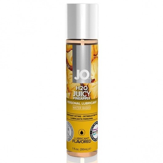Смазка с ароматом ананаса JO Flavored Juicy Pineapple - 30 мл. - System JO - купить с доставкой в Томске