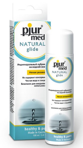 Нейтральный лубрикант на водной основе pjur MED Natural glide - 100 мл. - Pjur - купить с доставкой в Томске
