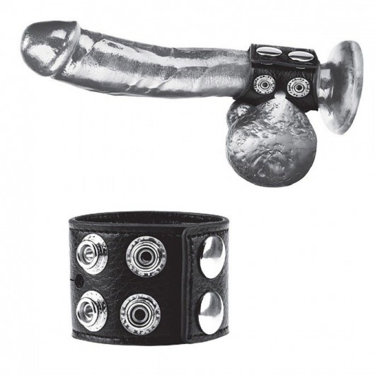 Ремень на член и мошонку 1.5  Cock Ring With Ball Strap - BlueLine - купить с доставкой в Томске