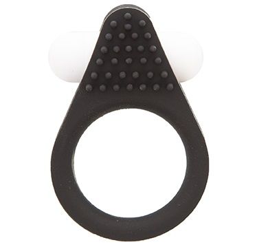 Чёрное эрекционное кольцо LIT-UP SILICONE STIMU RING 1 BLACK - Dream Toys - в Томске купить с доставкой