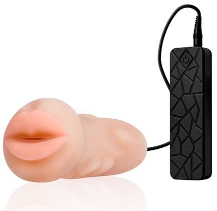 Мастурбатор-ротик с вибрацией REALSTUFF VIBRATING MASTURBATOR MOUTH - Dream Toys - в Томске купить с доставкой