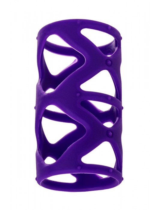 Фиолетовая насадка-сетка на пенис - 7,5 см. - A-toys - в Томске купить с доставкой