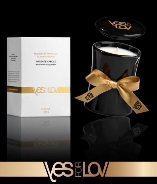 Массажная аромасвеча BEWITCHING MASSAGE CANDLE - 120 мл. - YESforLOV - купить с доставкой в Томске