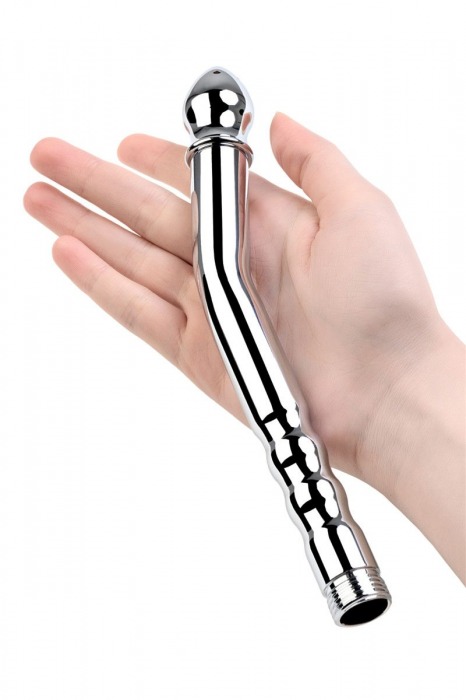 Металлический анальный душ с тремя насадками - ToyFa - купить с доставкой в Томске