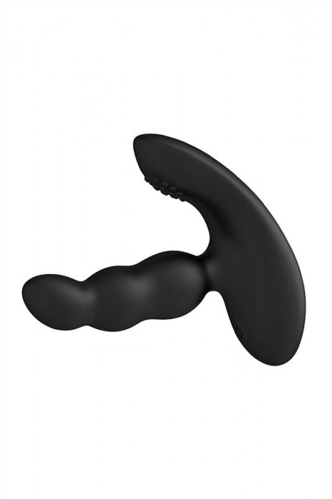 Черный силиконовый стимулятор простаты Levett Nitoc с пультом ДУ - Levett - в Томске купить с доставкой