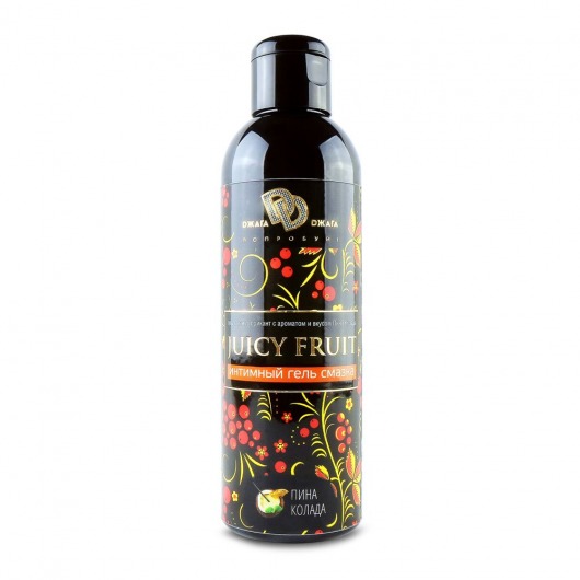 Интимный гель на водной основе JUICY FRUIT с ароматом пина колада - 200 мл. - БиоМед - купить с доставкой в Томске