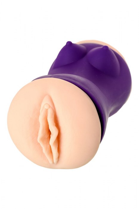 Двухсторонний мастурбатор JOS YARA в фиолетовой колбе - JOS - в Томске купить с доставкой