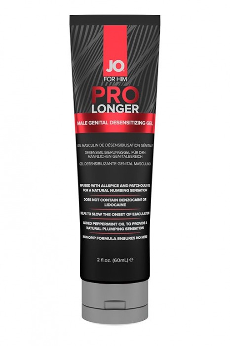 Гель-пролонгатор умеренного действия для мужчин JO Prolonger Gel – 60 мл. - System JO - купить с доставкой в Томске