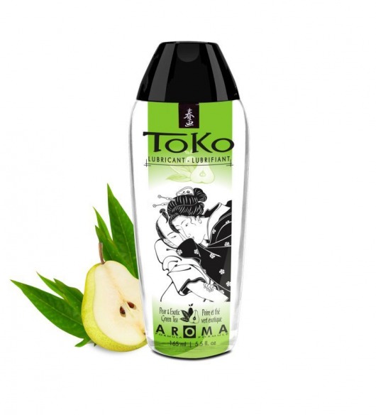 Интимный гель TOKO Pear   Exotic Green Tea с ароматом груши и зеленого чая - 165 мл. - Shunga - купить с доставкой в Томске