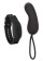Черное виброяйцо с браслетом-пультом Wristband Remote Curve - California Exotic Novelties купить в Томске с доставкой в Orgasmix.ru Черное виброяйцо с браслетом-пультом Wristband Remote Curve - California Exotic Novelties
