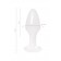 Белая акриловая анальная втулка - 9,5 см. - Toyfa Basic в Томске Белая акриловая анальная втулка - 9,5 см. - Toyfa Basic