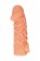 Телесная закрытая насадка с венками Cock Sleeve Size S - 13,8 см. - KOKOS - в Томске купить с доставкой