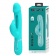 Аквамариновый вибратор-кролик с функцией фингеринга Kampas - 23,2 см. - Baile купить в Томске с доставкой в Orgasmix.ru Аквамариновый вибратор-кролик с функцией фингеринга Kampas - 23,2 см. - Baile