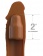 Коричневая насадка на член 2  Silicone X-tension - 20,3 см. - Pipedream - в Томске купить с доставкой