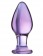 Стеклянная анально-вагинальная пробка - 11 см. - Sexus купить с доставкой в интернет-магазине Orgasmix в Томске Стеклянная анально-вагинальная пробка - 11 см. - Sexus